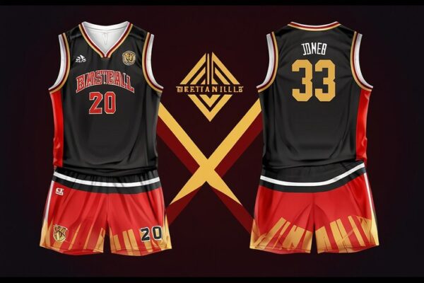 Créer une identité visuelle cohérente pour votre club : maillot de basket personnalisables, tenues et merchandising complet.