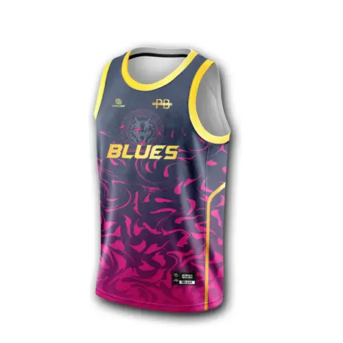 jersey peuple bleu-blues (1) Maillot de basket #PEUPLEBLEU - BLUES
