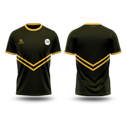 Équipe portant des surmaillots personnalisés coordonnés