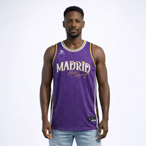 Maillot Madrdi basket avant porté